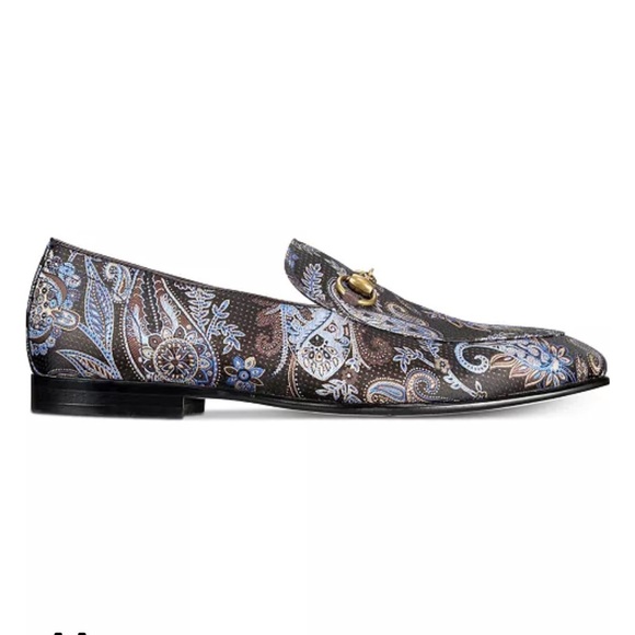 Tallia Men\'s Lorenzo bit paisley Loafers size 10 black dress shoes main image 10